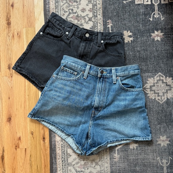 Levi's Pants - Levi's Bundle Lot High Waisted Mom Jean Shorts Black Blue 28
